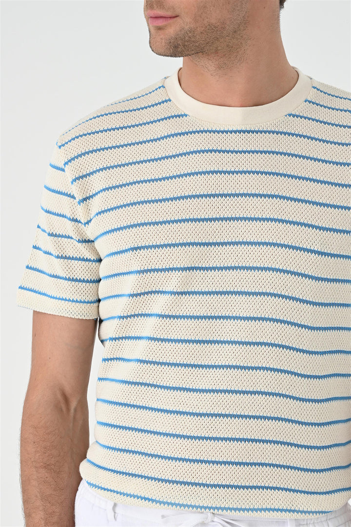 ANT Striped Knitted Men's T-Shirt - Levallois-Perret