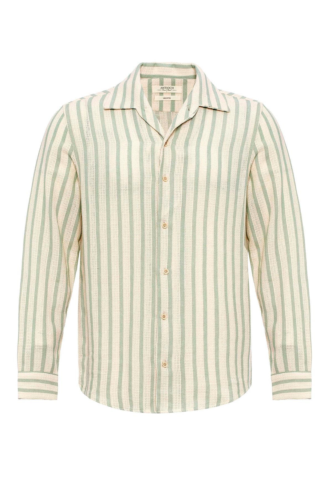 ANT Striped Knitted Long Sleeve Men's Shirt - Pombal
