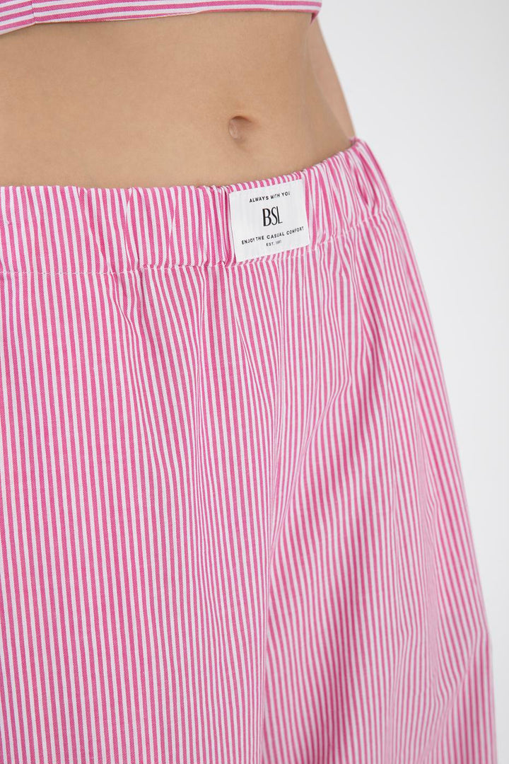 BSL Women Striped Poplin Trousers - Balingen