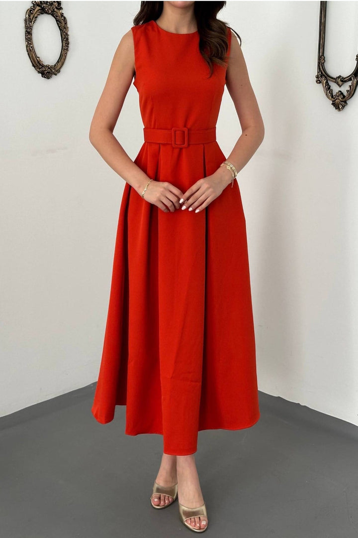 ELS CORAL Halter Yaka Kloş Elbise - Chippenham