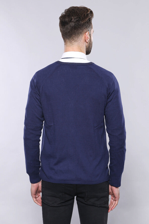 WSS Cotton Knitwear Navy Blue  - Shakhtarsk