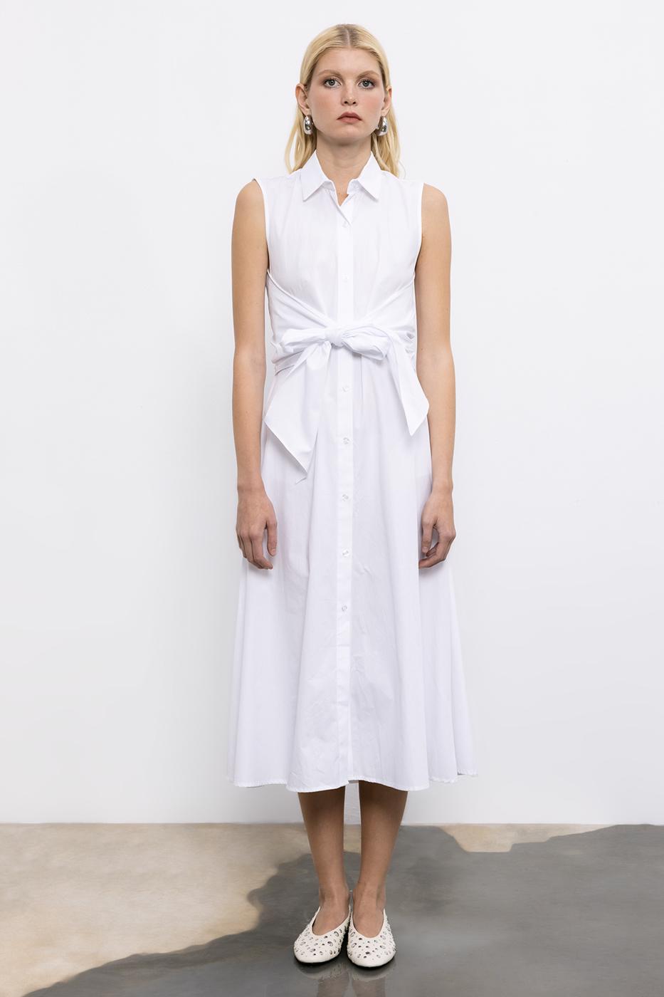 BSL Women Cotton Midi Shirt Dress - Middelburg