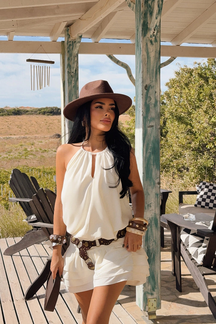 EYY Women Cream Heloise Mini Dress - Manalapan