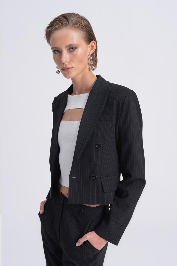 BSL Women Crop Blazer Jacket - Angra do Heroísmo