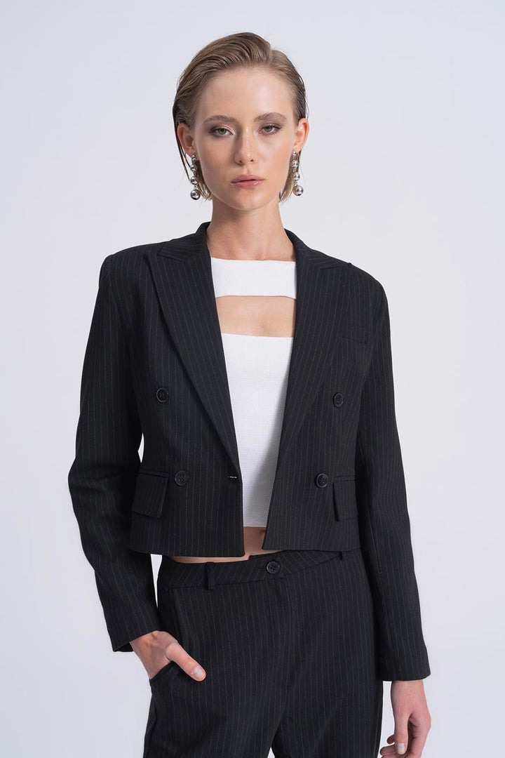 BSL Women Crop Blazer Jacket - Angra do Heroísmo