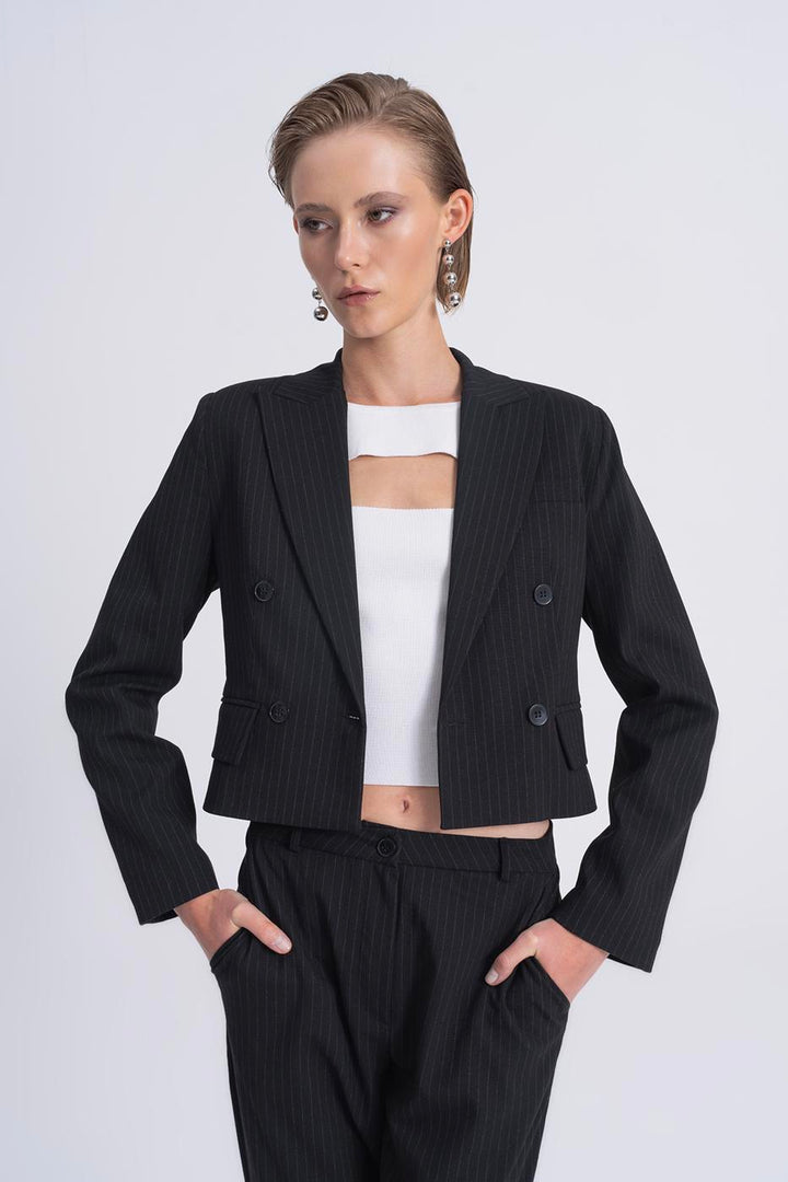 BSL Women Crop Blazer Jacket - Angra do Heroísmo