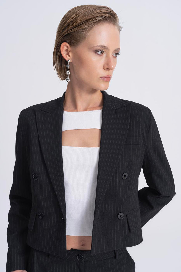 BSL Women Crop Blazer Jacket - Angra do Heroísmo