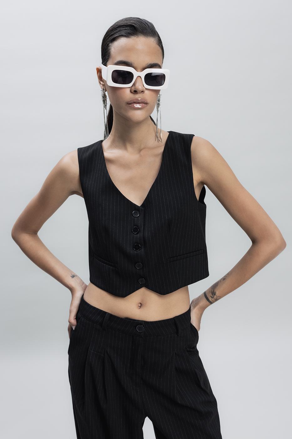 BSL Women Crop Fit Vest - Brea
