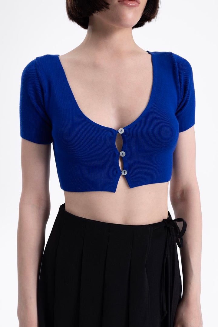 BSL Women Crop Knit Cardigan - Stratford