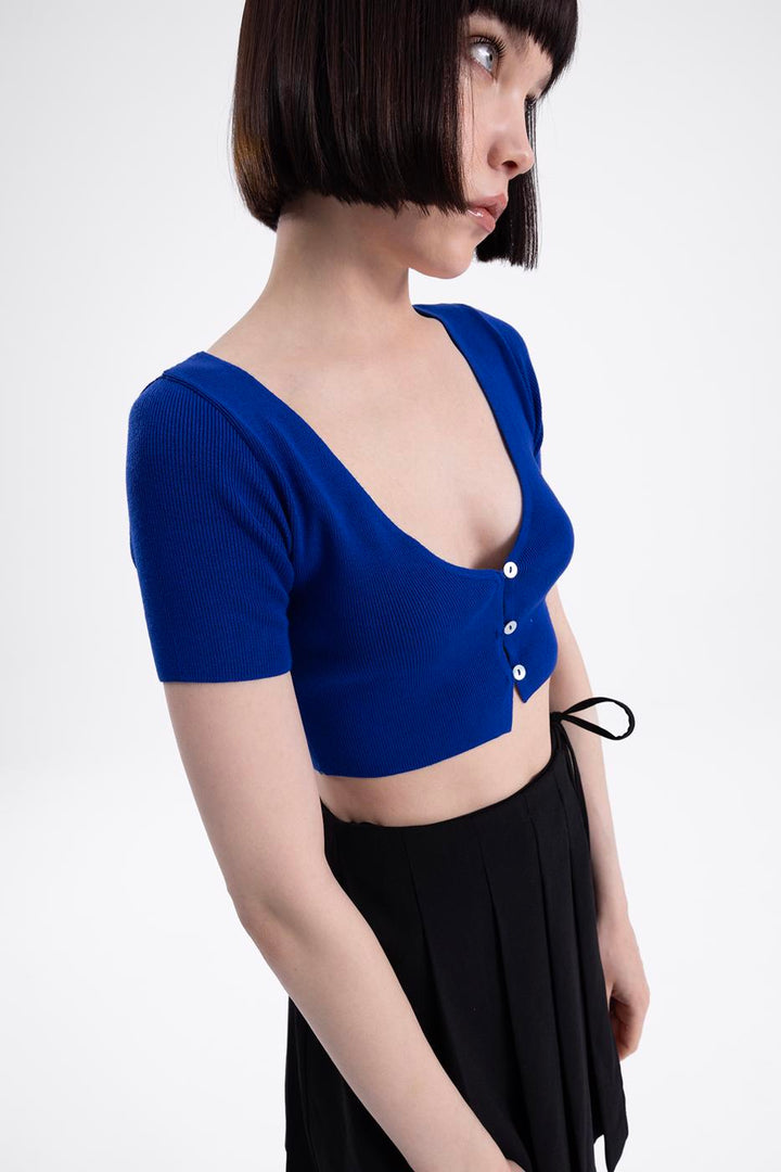 BSL Women Crop Knit Cardigan - Stratford