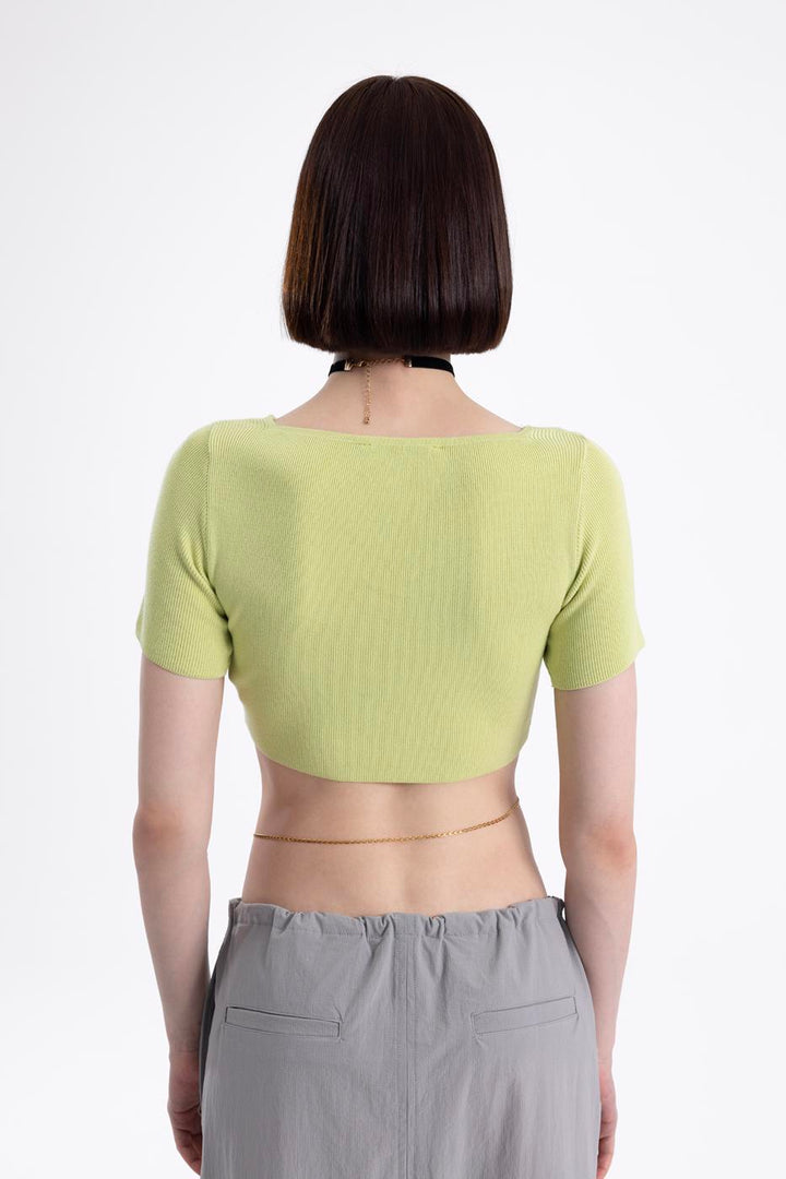 BSL Women Crop Knit Cardigan - Godalming