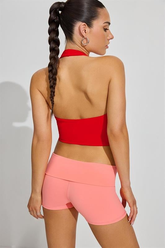MDX Red Halter Neck Strap Crop Top MG2456 - Aschaffenburg