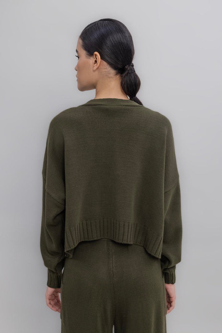 BSL Women Crop Knit Cardigan - Anzio