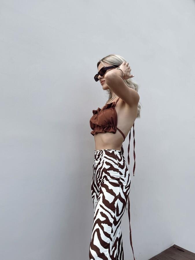 HLLY Women Kyle Crop Brown - Toluca