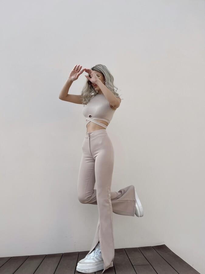 HLLY Women Shane Pants Beige - Chino