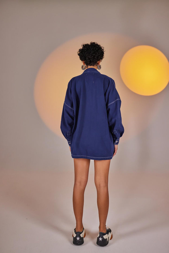 HLLY Women Sofie Shirt Navy - Salem
