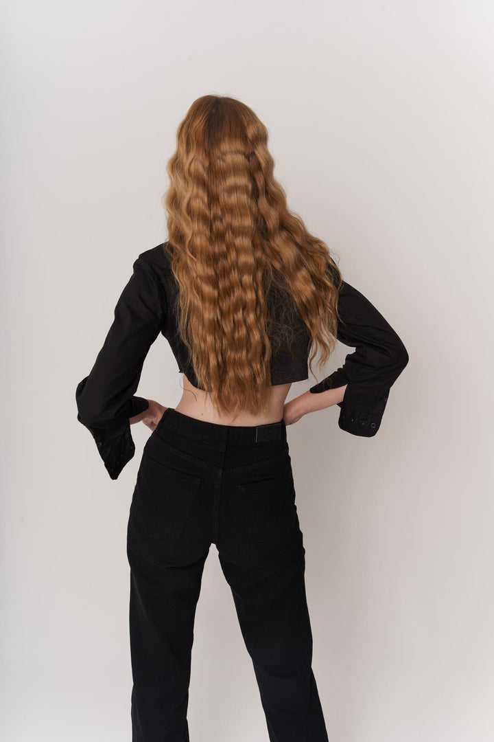 HLLY Women Plank Shirt Black - Navarre
