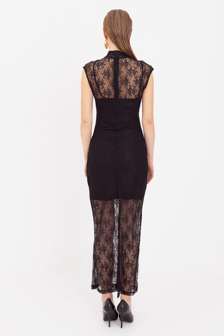 BSL Women Lace Lined Midi Pencil Dress - Salzburg