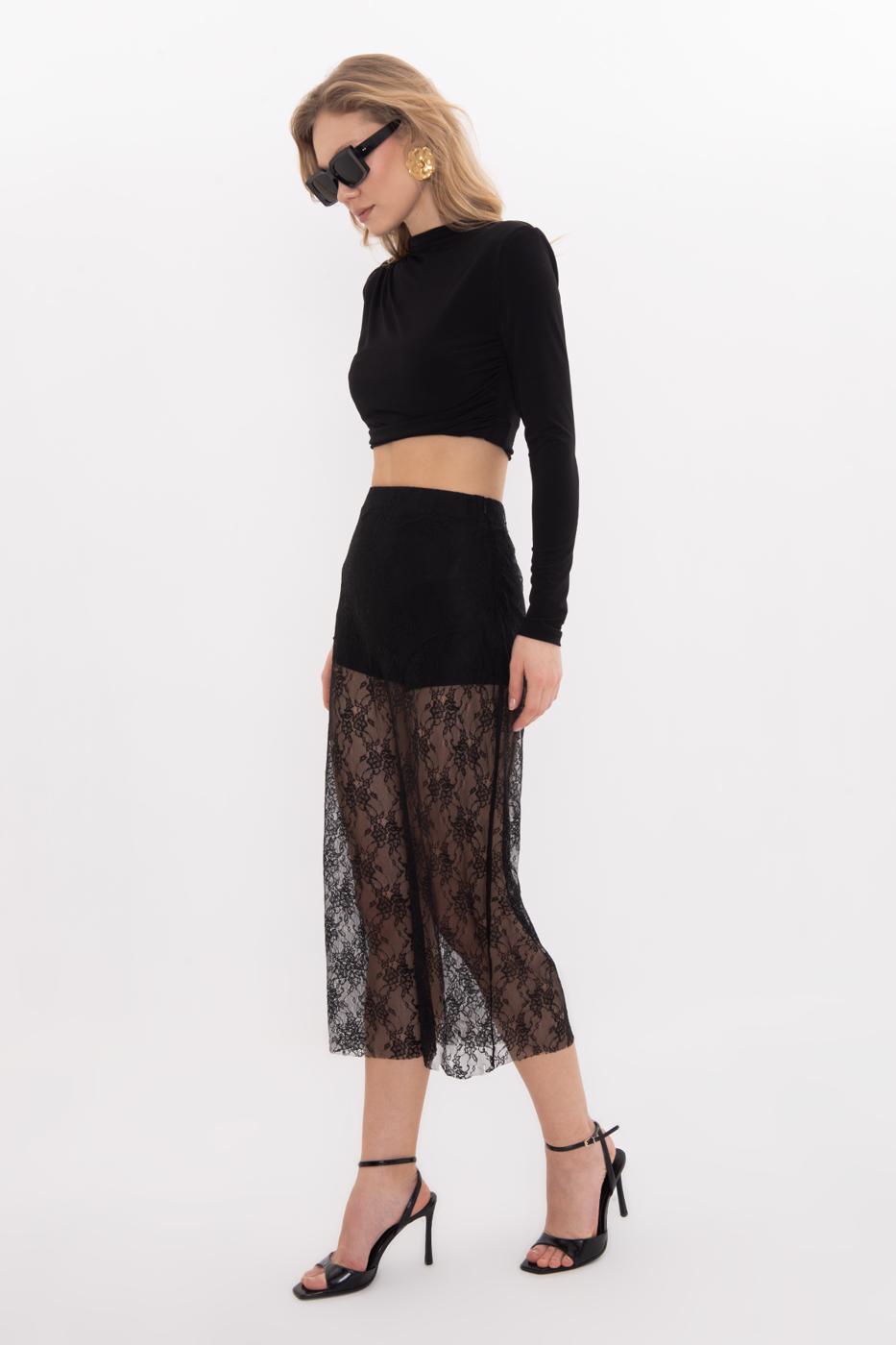 BSL Women Lace Midi Skirt - Batumi