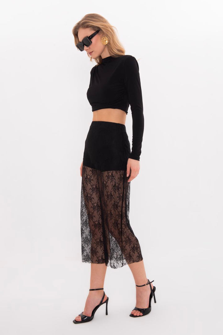 BSL Women Lace Midi Skirt - Batumi