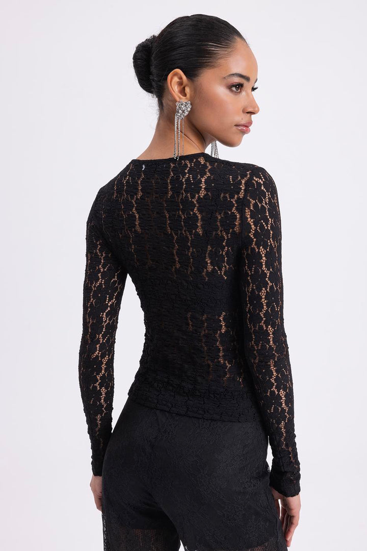 BSL Women Lace Slim Fit Top - Caltanissetta