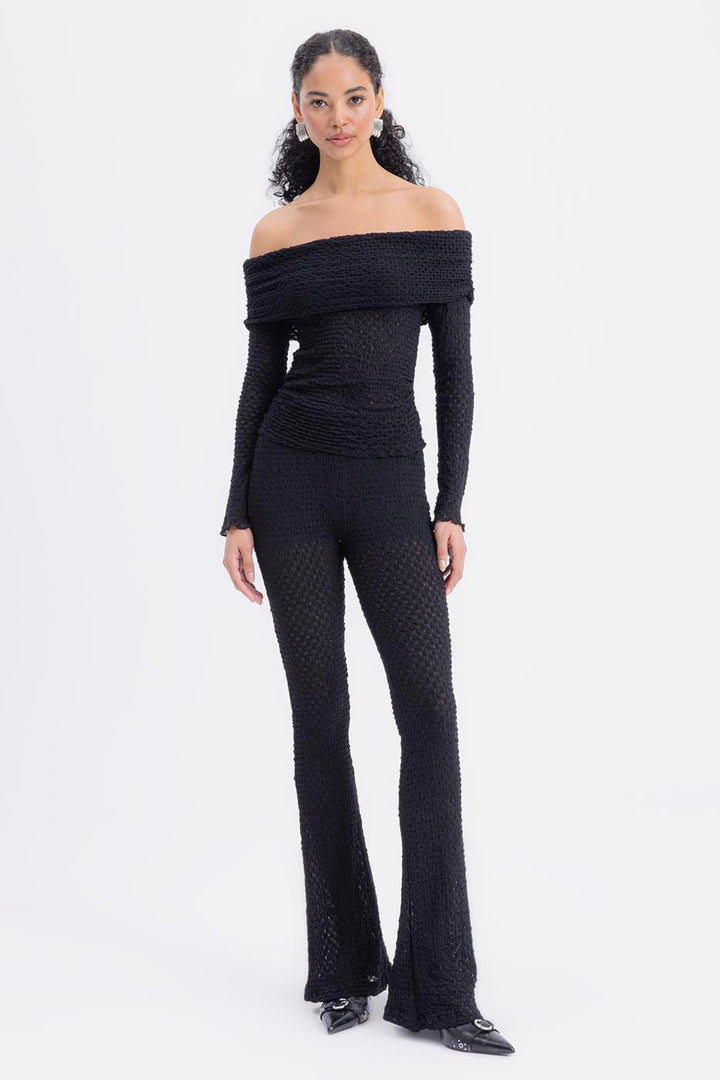 BSL Women Lace Slim Trousers - Myrhorod