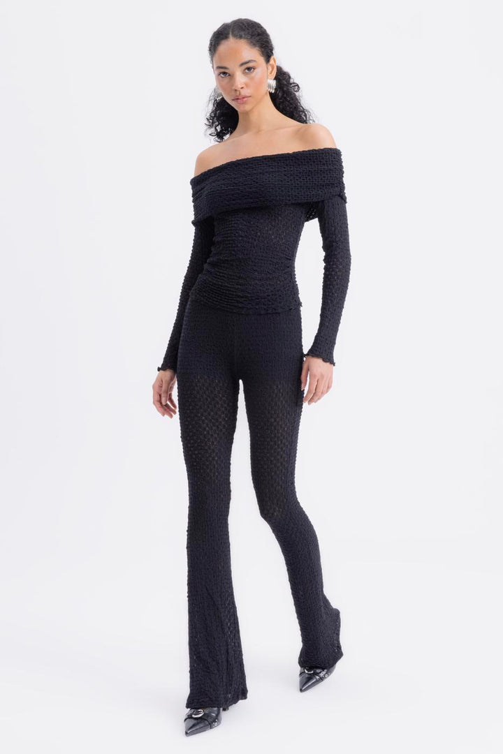 BSL Women Lace Slim Trousers - Myrhorod