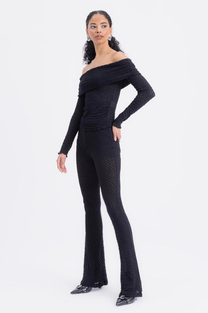 BSL Women Lace Slim Trousers - Myrhorod