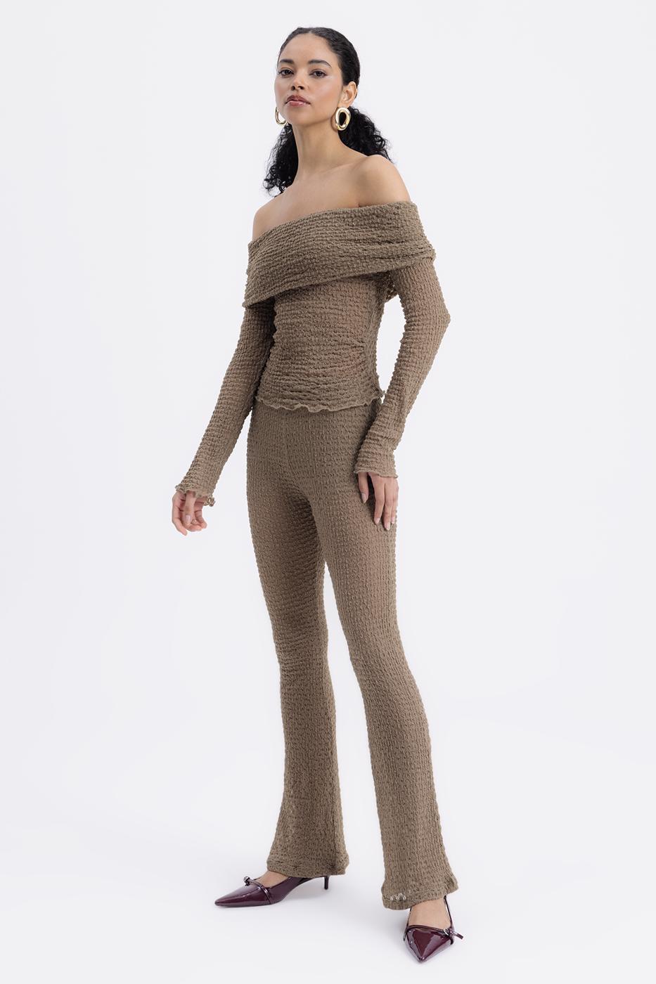 BSL Women Lace Slim Trousers - Harrogate