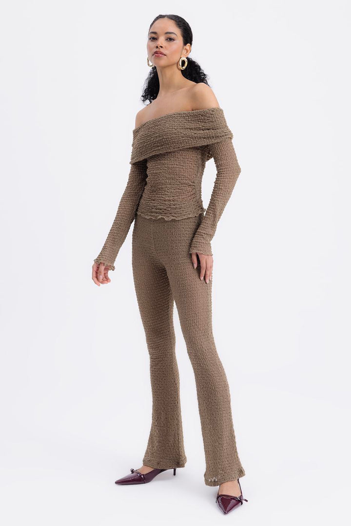 BSL Women Lace Slim Trousers - Harrogate