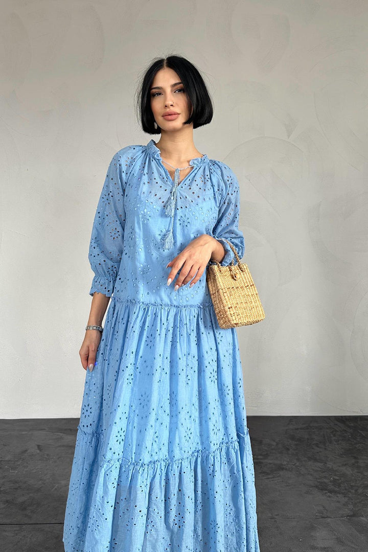 ELS Lace New Dress - Blue - Kamen