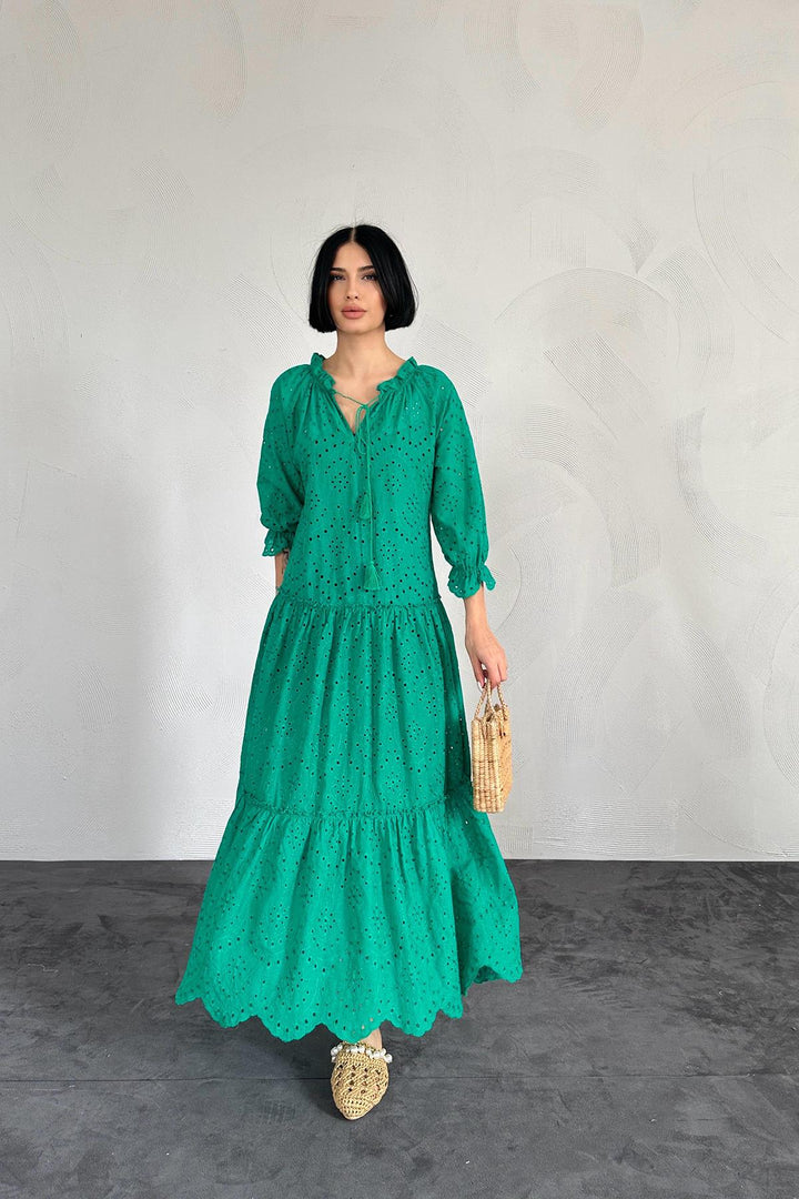 ELS Lace New Dress - Green - Fréjus
