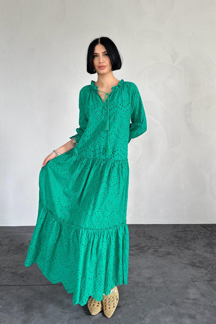 ELS Lace New Dress - Green - Fréjus