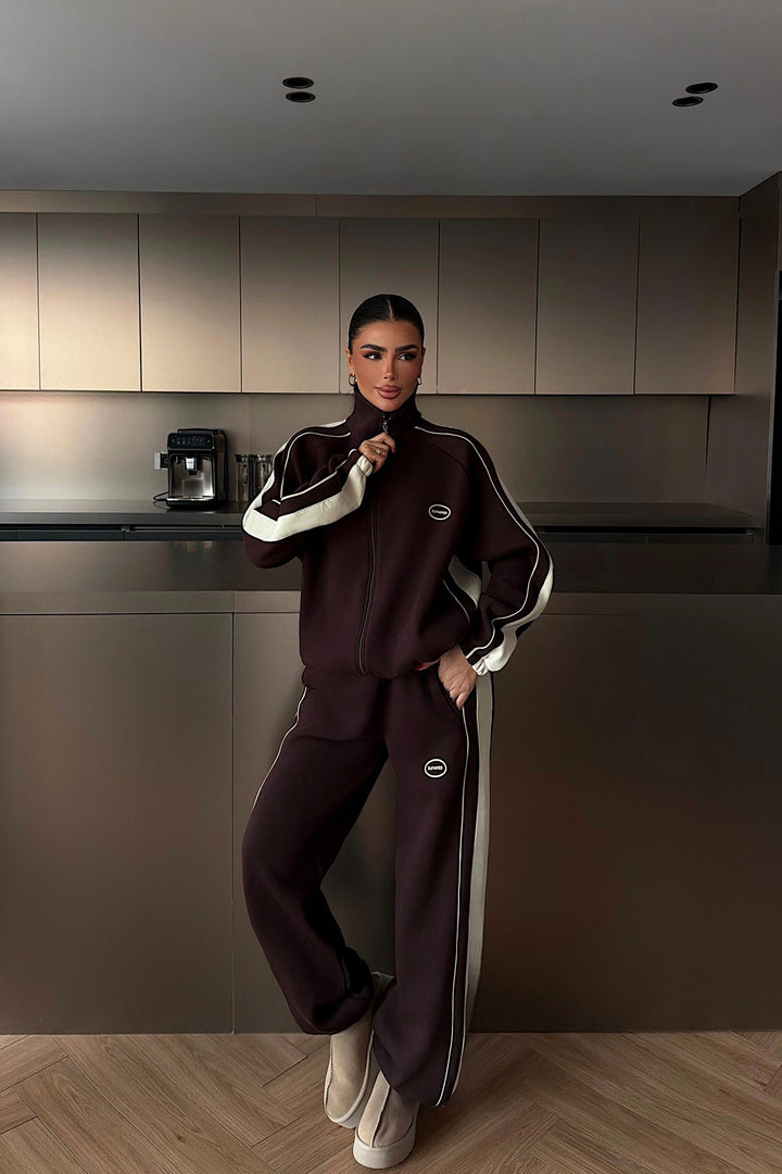 EYY Women Dark Brown Gionna Tracksuit - Arona