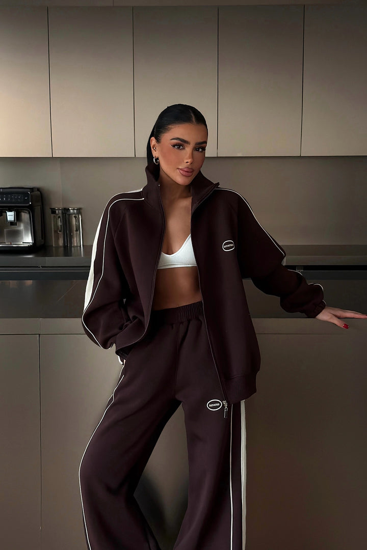 EYY Women Dark Brown Gionna Tracksuit - Arona