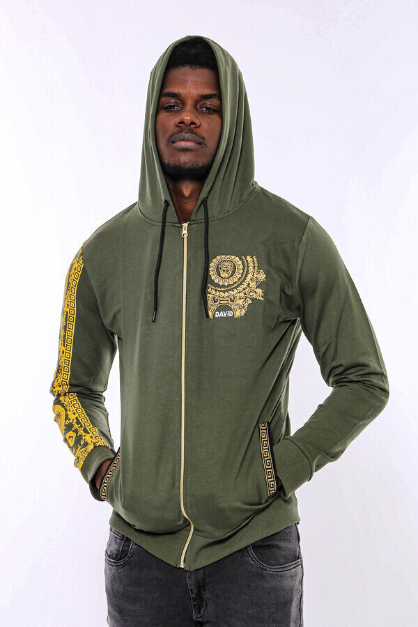 WSS Dark Green Hooded Slim Fit Sweatshirt  - Villanueva y Geltrú