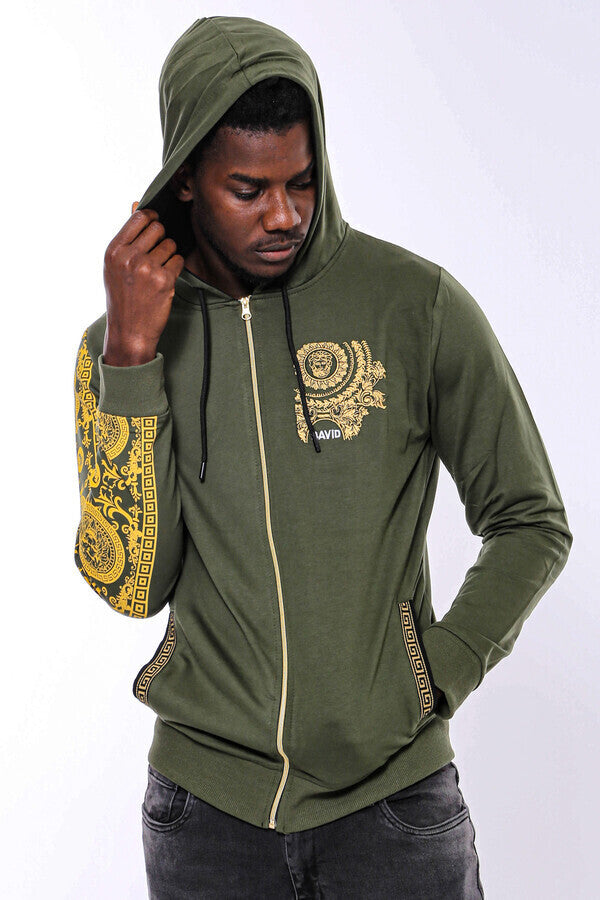 WSS Dark Green Hooded Slim Fit Sweatshirt  - Villanueva y Geltrú