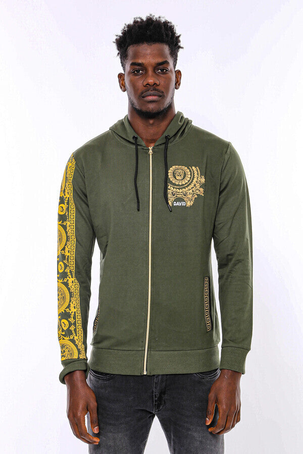 WSS Dark Green Hooded Slim Fit Sweatshirt  - Villanueva y Geltrú