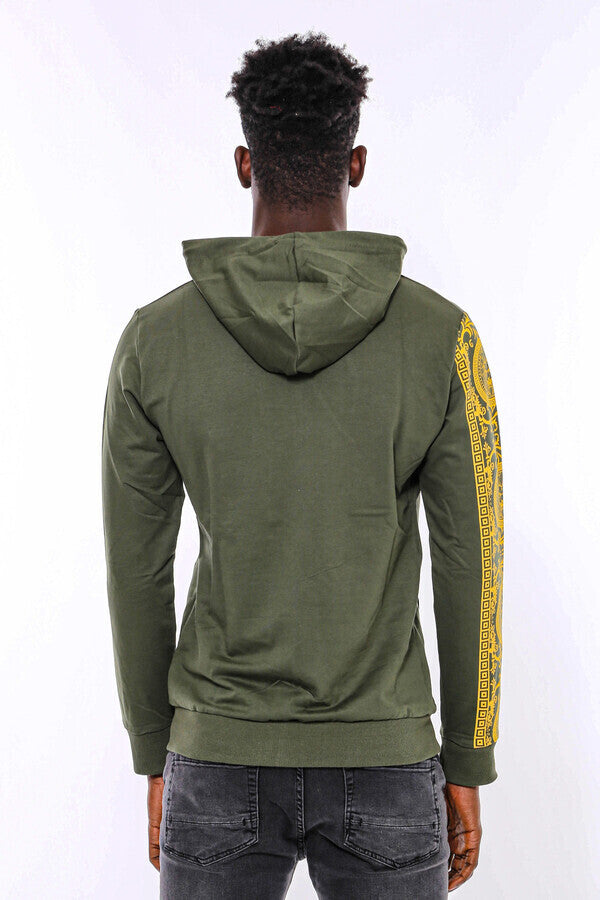 WSS Dark Green Hooded Slim Fit Sweatshirt  - Villanueva y Geltrú