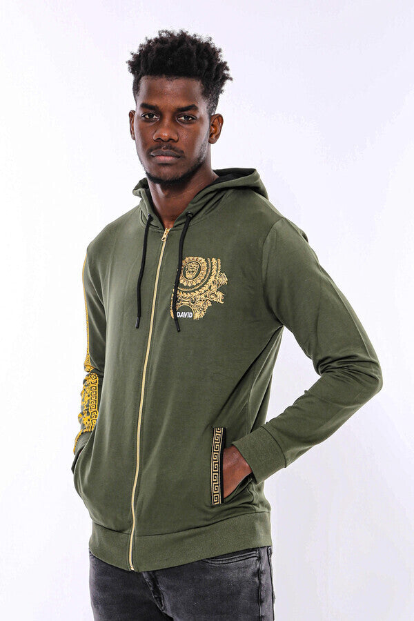 WSS Dark Green Hooded Slim Fit Sweatshirt  - Villanueva y Geltrú