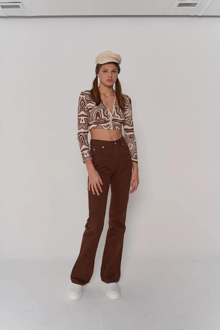 HLLY Women Brown Pants Brown - Torquay