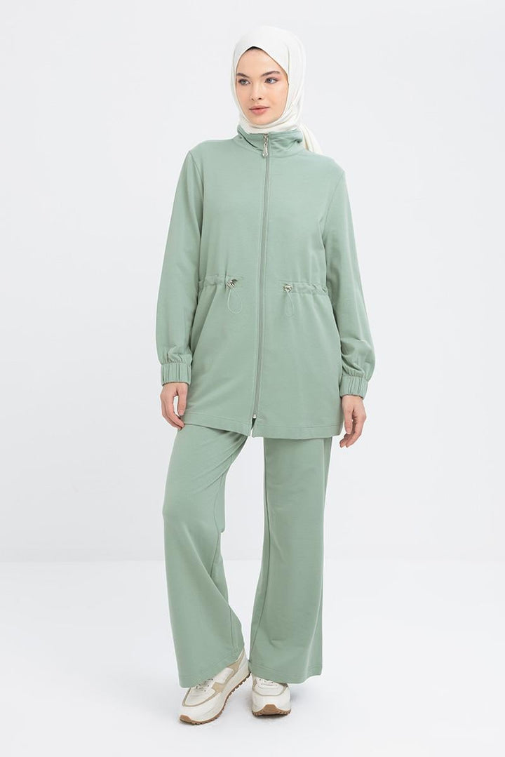TLD Women Allday Defne Defne - Waist Gathered Zippered Lycra Tracksuit - Vaciamadrid