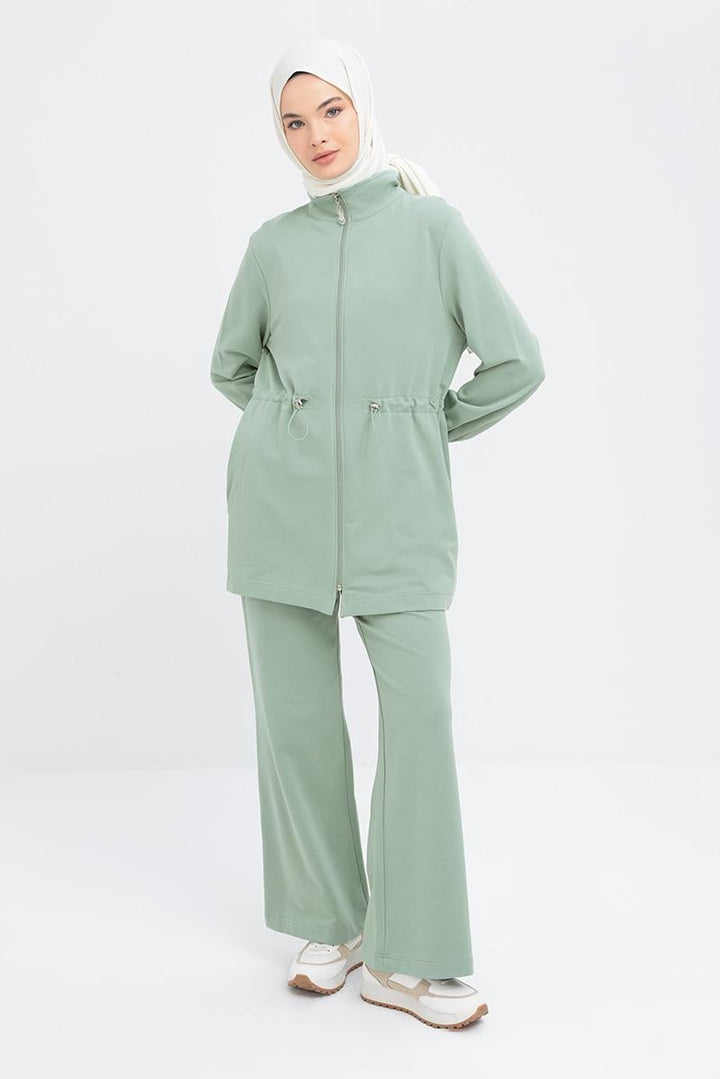 TLD Women Allday Defne Defne - Waist Gathered Zippered Lycra Tracksuit - Vaciamadrid