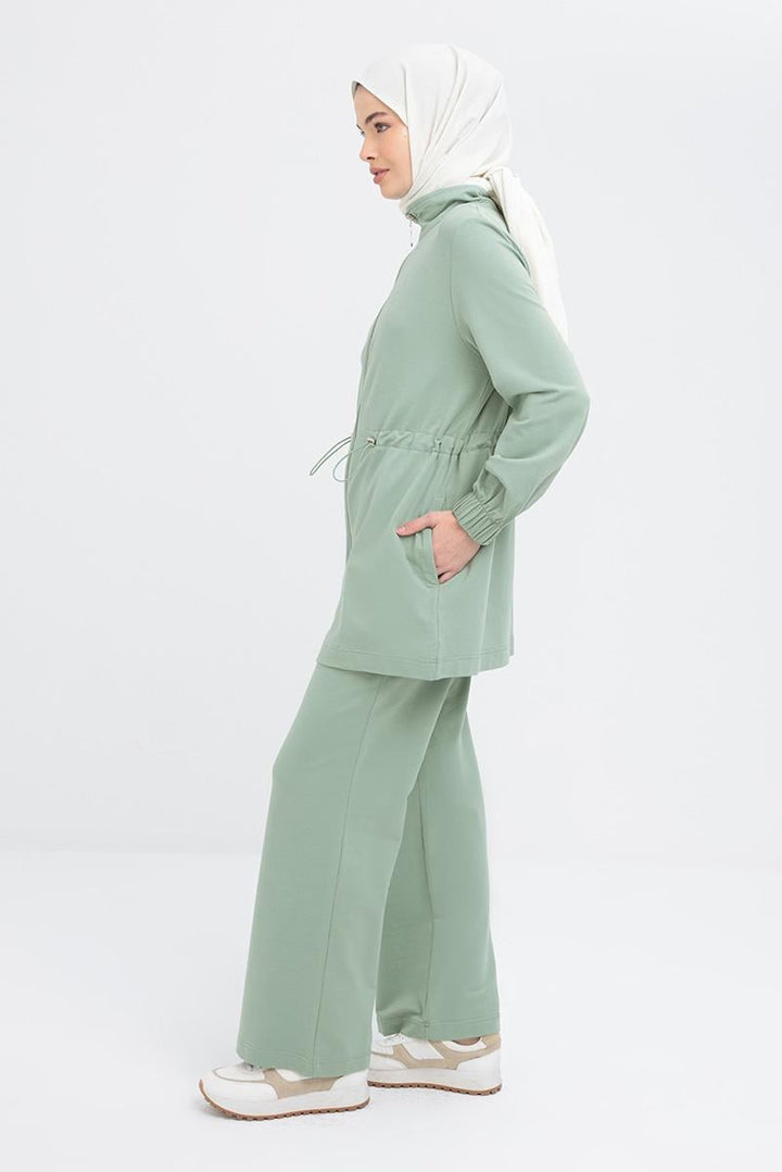 TLD Women Allday Defne Defne - Waist Gathered Zippered Lycra Tracksuit - Vaciamadrid