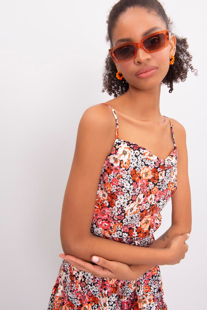 BSL Women Cowl Neck Strapped Blouse - Vila do Conde