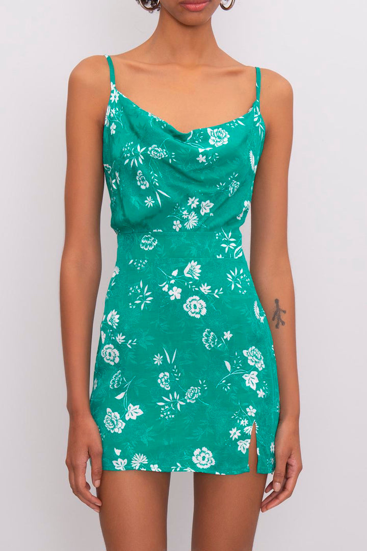 BSL Women Cowl Neck Mini Dress - Salem