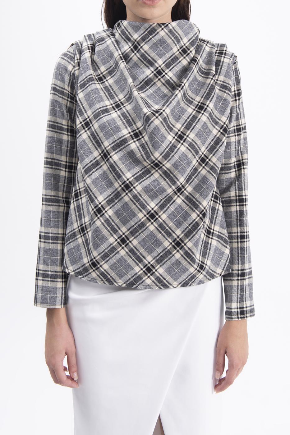 BSL Women Cowlneck blouse - Almelo