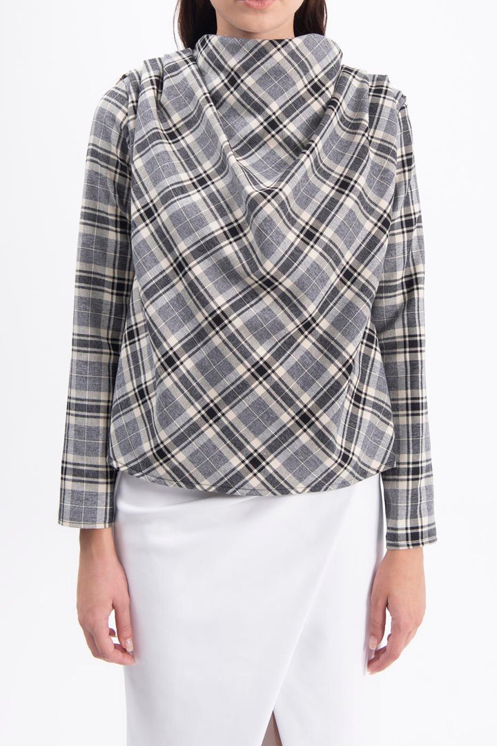 BSL Women Cowlneck blouse - Almelo