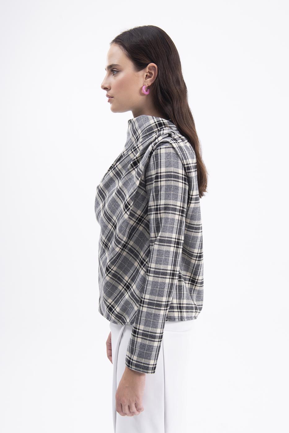 BSL Women Cowlneck blouse - Almelo