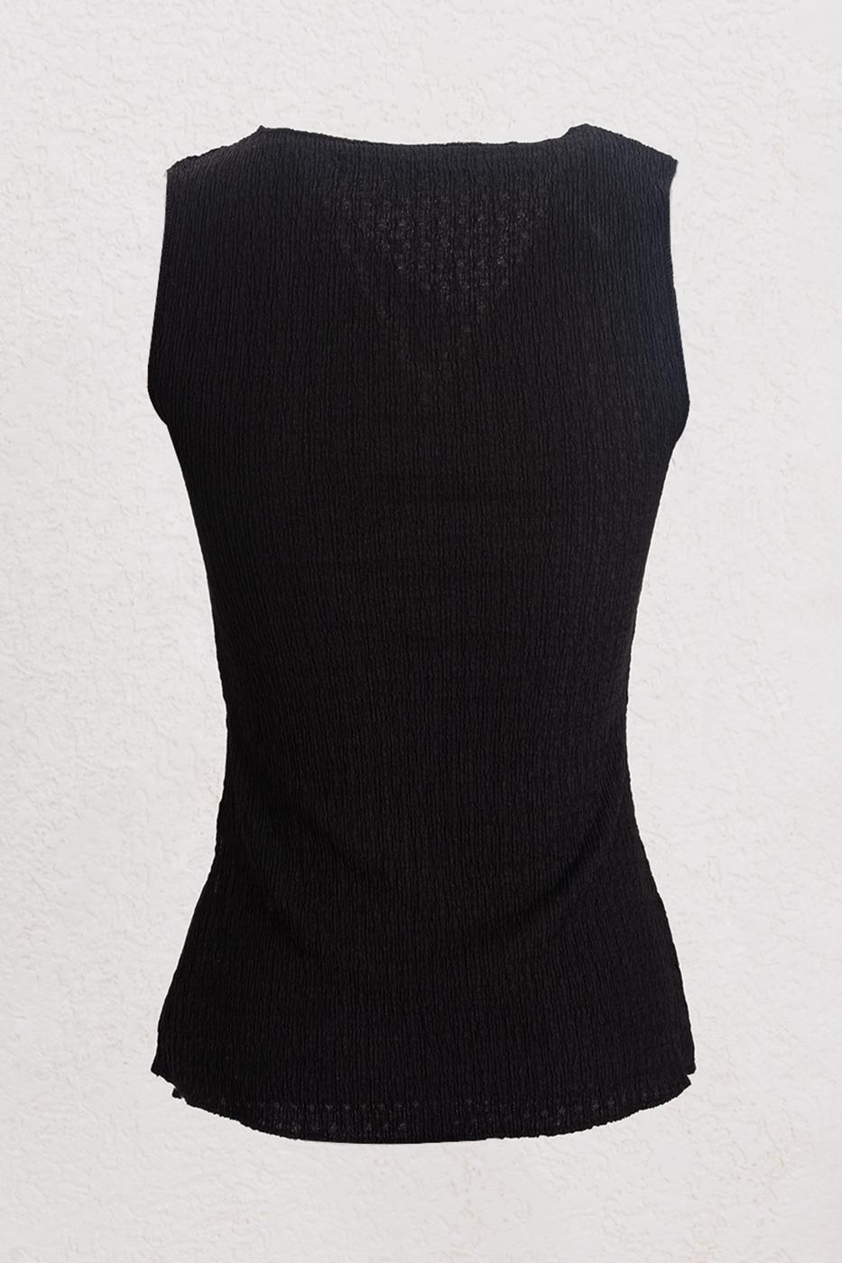 BSL Women Cowl Neck Textured Tie Detailed Blouse - Vittoria